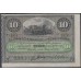 Куба 10 песо 1896 год (CUBA 10 peso 1896) P 49c: UNC-
