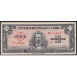Куба 10 песо 1949 год (CUBA 10 pesos 1949 year) P79a:aUNC