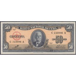 Куба 50 песо 1960 год (CUBA 50 pesos 1960 year) P81c:UNC