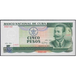 Куба 5 песо 1991 год (CUBA 5 pesos 1991) P 108: UNC 