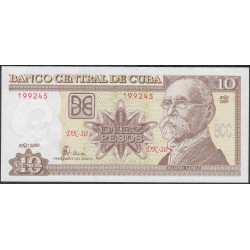 Куба 10 песо 2009 год (CUBA 10 pesos 2009) P 117k: UNC 