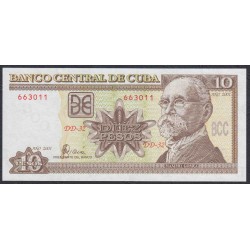 Куба 10 песо 2001 год а (CUBA 10 pesos  2001) P117d: UNC