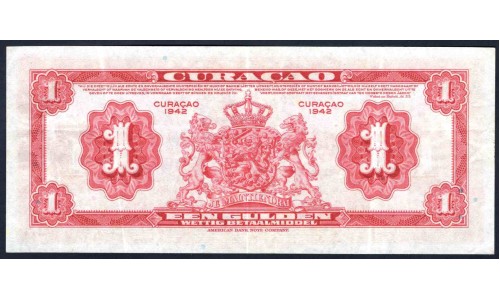 Кюрасао 1 гульден 1942 (CURAÇAO 1 Gulden 1942) P 35a(2) : XF-