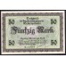 Литва 50 марок 1922 (Мемель) (LITHUANIA 50 Mark 1922 (Memel)) P 7b : UNC