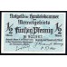Литва 50 пфенниг 1922 (Мемель) (LITHUANIA 50 pfening 1922(Memel)) P 1 : UNC