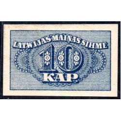 Латвия 10 копеек (1920) (LATVIA 10 Kapeikas (1920)) P 10a : UNC-