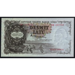 Латвия 10 лат 1939 (LATVIA 10 Latu 1939) P 20d: UNC