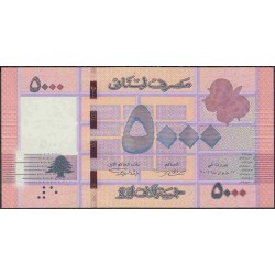 Ливан 5000 ливров 2012 г. (Lebanon 5000 livres 2012 ) P 91a: UNC
