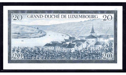 Люксембург 20 франков 1955 (LUXEMBOURG 20 Francs 1955) P 49a : UNC