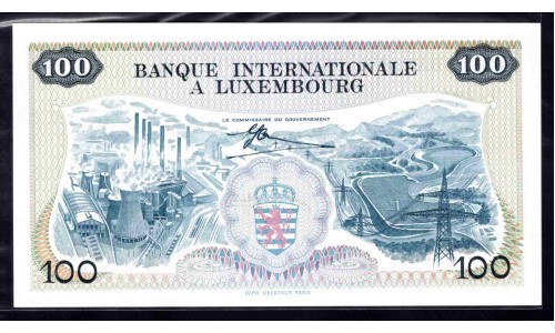 Люксембург 100 франков 1968 (LUXEMBOURG 100 Francs 1968) P 14а : UNC