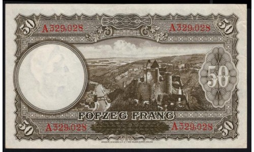 Люксембург 50 франков 1944 (LUXEMBOURG 50 Frang 1944) P 46: XF