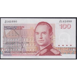 Люксембург 100 франков 1986 (LUXEMBOURG 100 Francs 1986) P 58a: UNC