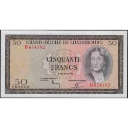 Люксембург 50 франков 1961 (LUXEMBOURG 50 Francs 1961) P 51a : UNC
