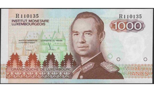 Люксембург 1000 франков 1985 (LUXEMBOURG 1000 Francs 1985) P 59a : UNC