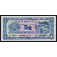 Макао 1 патака 1945 год, Первый Выпуск (Macau 1 pataca 1945) P 28(1): UNC