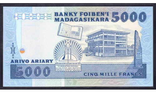 Мадагаскар 5000 франков (1983-87) (MADAGASCAR 5000 francs (1983 -87)) P 69a : UNC