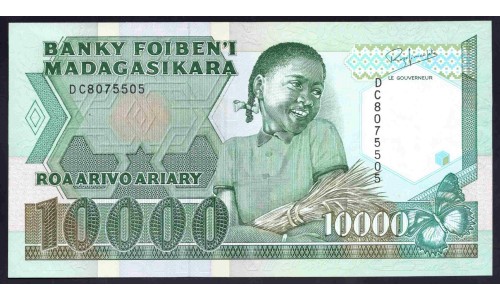 Мадагаскар 10000 франков (1988-94) (MADAGASCAR 10000 francs (1988-94)) P 74b : UNC