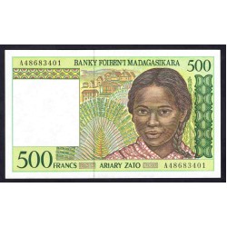 Мадагаскар 500 франков (1994) (MADAGASCAR 500 francs (1994)) P 75a : UNC