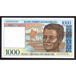 Мадагаскар 1000 франков (1994) (MADAGASCAR 1000 francs (1994)) P 76a : UNC