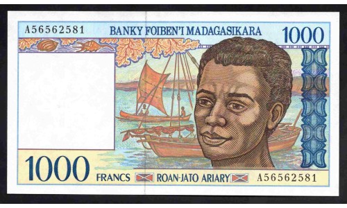 Мадагаскар 1000 франков (1994) (MADAGASCAR 1000 francs (1994)) P 76a : UNC