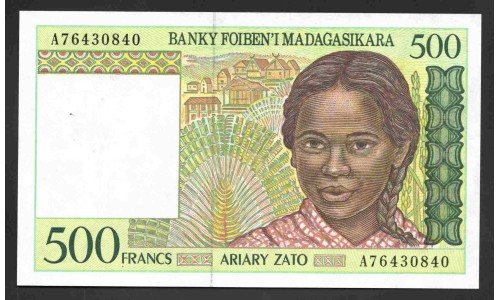 Мадагаскар 500 франков (1994) (MADAGASCAR 500 francs (1994)) P 75b : UNC