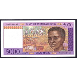 Мадагаскар 5000 франков (1995) (MADAGASCAR 5000 francs (1995)) P 78a : UNC