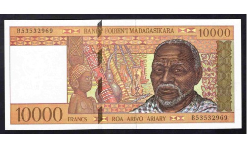Мадагаскар 10000 франков (1995) (MADAGASCAR 10000 francs (1995)) P 79b : UNC