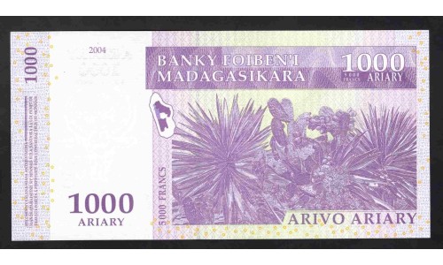 Мадагаскар 1000 ариари 2004 (MADAGASCAR 1000 ariary 2004) P 89b : UNC