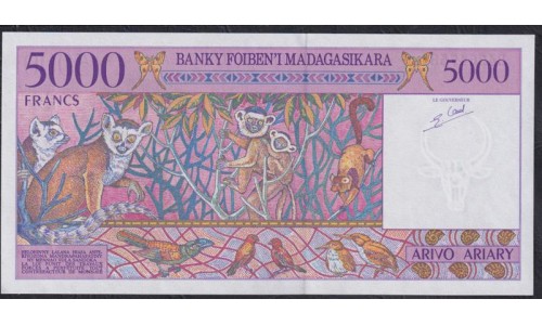 Мадагаскар 5000 франков (1995) (MADAGASCAR 5000 francs (1995)) P 78b : UNC