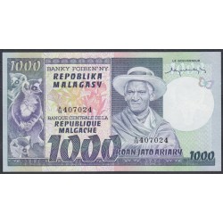 Мадагаскар 1000 франков (1974-75) (MADAGASCAR 1000 francs (1974-75)) P 65: UNC