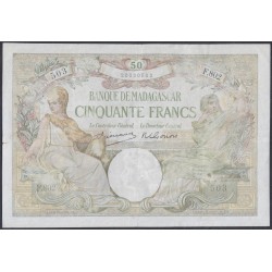 Мадагаскар 50 франков (1937) (MADAGASCAR 50 francs (1937)) P 38(3): VF