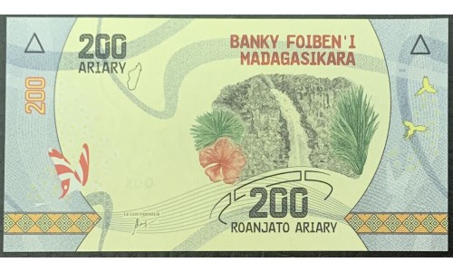Мадагаскар 200 ариари (2017) (MADAGASCAR 200 ariary (2017)) P 98 : UNC