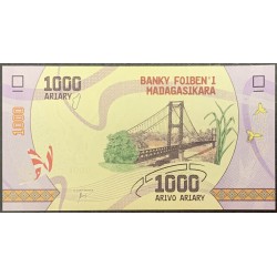 Мадагаскар 1000 ариари (2017) (MADAGASCAR 1000 ariary (2017)) P 100 : UNC