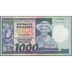 Мадагаскар 1000 франков (1974-75) (MADAGASCAR 1000 francs (1974-75)) P 65a : UNC