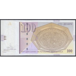 Македония 100 динар 2002 (MACEDONIA 100 Denari 2002) P 16d: UNC