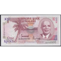Малави 1 квача 1990 (MALAWI 1 Kwacha 1990) P 23a: UNC