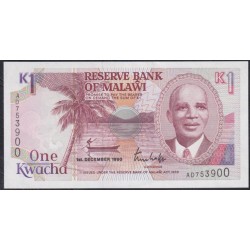 Малави 1 квача 1990 (MALAWI 1 Kwacha 1990) P 23a: UNC