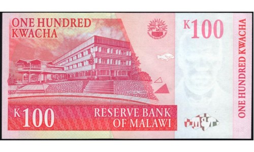 Малави 100 квача 1997 (MALAWI 100 Kwacha 1997) P 40: UNC