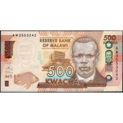 Малави 500 квача 2014 (MALAWI 500 Kwacha 2014) P 66(14) : UNC