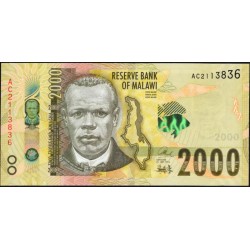 Малави 2000 квача 2016 года (MALAWI 2000 Kwacha 2016) P 69: UNC