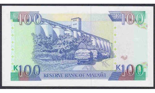 Малави 100 квача 1993 года (MALAWI 100 Kwacha  1993) P 29a: UNC
