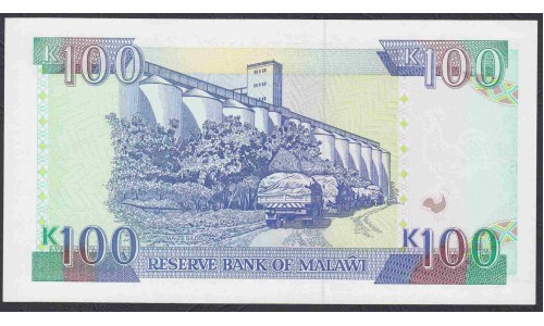 Малави 100 квача 1994 года (MALAWI 100 Kwacha  1994) P 29b: UNC