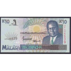 Малави 10 квача 1995 года (MALAWI 10 Kwacha  1995) P 31: UNC
