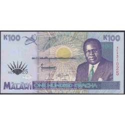 Малави 100 квача 1995 года (MALAWI 100 Kwacha  1995) P 34: UNC