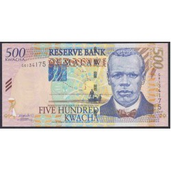 Малави 500 квача 2001 года (MALAWI 500 Kwacha 2001) P 48a: UNC