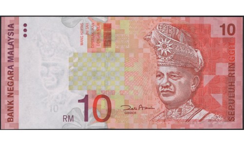 Малайзия 10 ринггит б/д (1997-2001) (Malaysia 10 ringgit ND (1997-2001)) P 42d : UNC