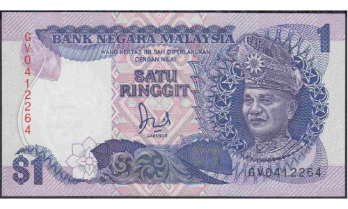 Малайзия 1 ринггит б/д (1986 & 1989) (Malaysia 1 ringgit ND (1986 & 1989)) P 27b : UNC