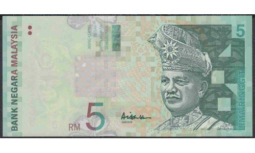 Малайзия 5 ринггит б/д (1999 & 2001) (Malaysia 5 ringgit ND (1999 & 2001)) P 41a : UNC