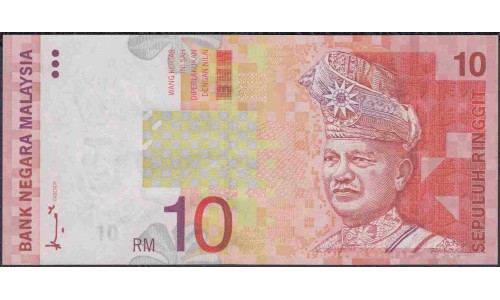 Малайзия 10 ринггит б/д (1997-2001) (Malaysia 10 ringgit ND (1997-2001) P 42a : UNC