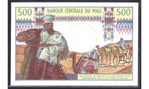 Мали 500 франков 1973-1984 г. (MALI 500 Francs 1973-1984) P 12е: UNC